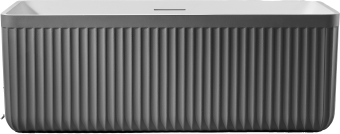 Ванна из искусственного камня AltroBagno Cinzia 090110 Cement Grey & White