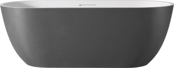 Ванна из искусственного камня AltroBagno Bruna 090205 Cement Grey & White