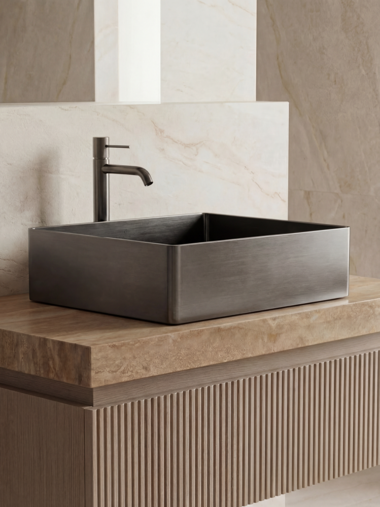 Раковина AltroBagno Accordo 001010 MtGr из нержавеющей стали