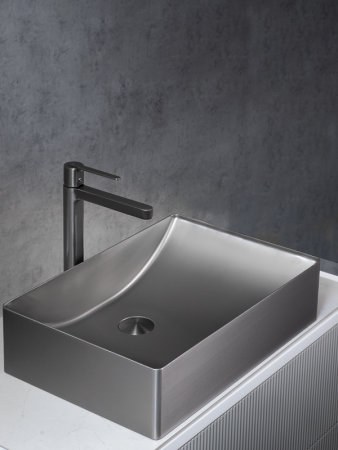 Раковина AltroBagno Futuro 001014 MtGr из нержавеющей стали