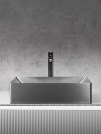 Раковина AltroBagno Futuro 001014 MtGr из нержавеющей стали