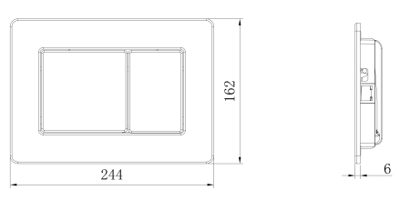 Кнопка смыва AltroBagno PFP 0282 GM