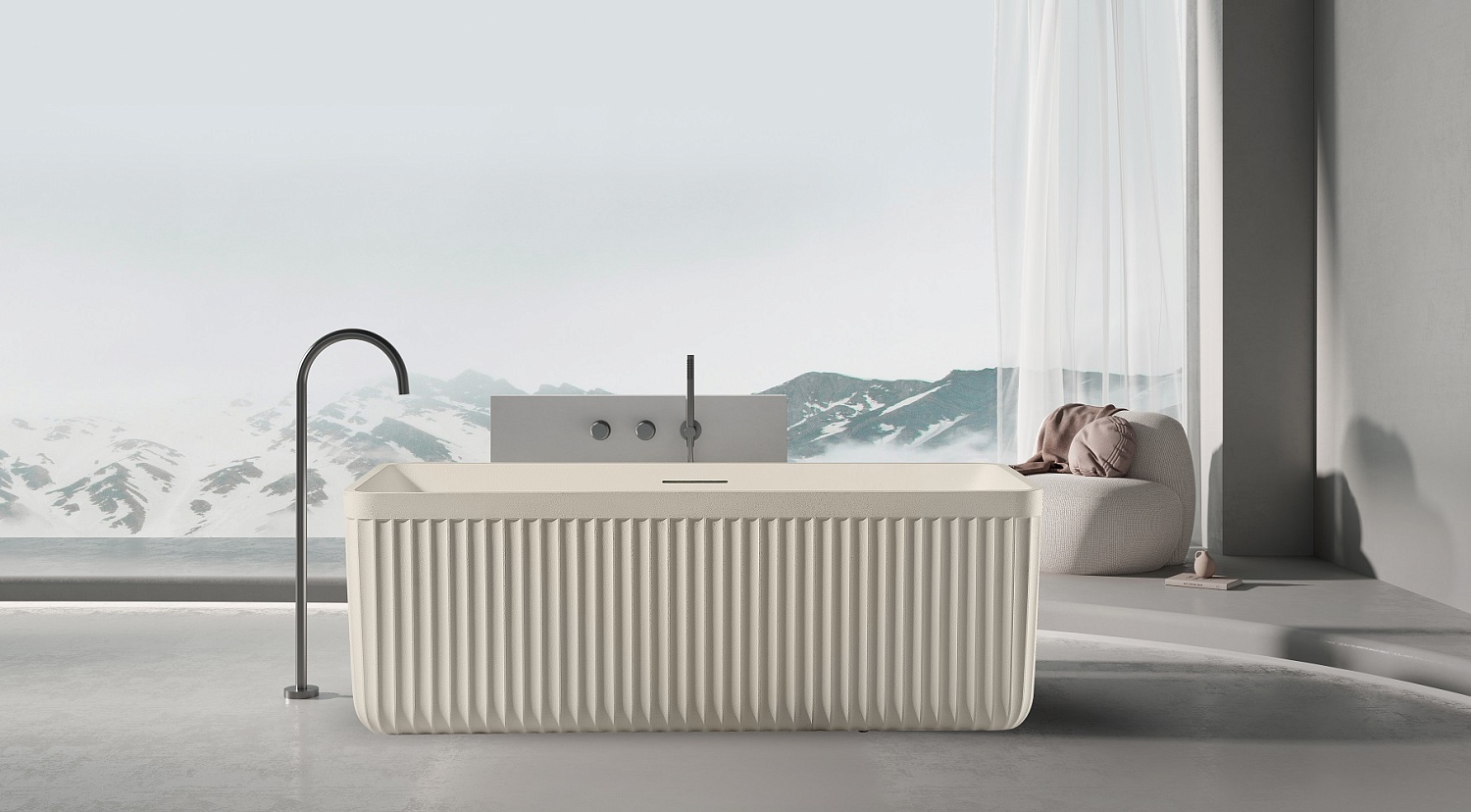 Ванна из искусственного камня AltroBagno Cinzia 090108 Cream