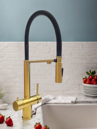 Смеситель для кухни с гибким изливом AltroBagno Flusso 050202 BG