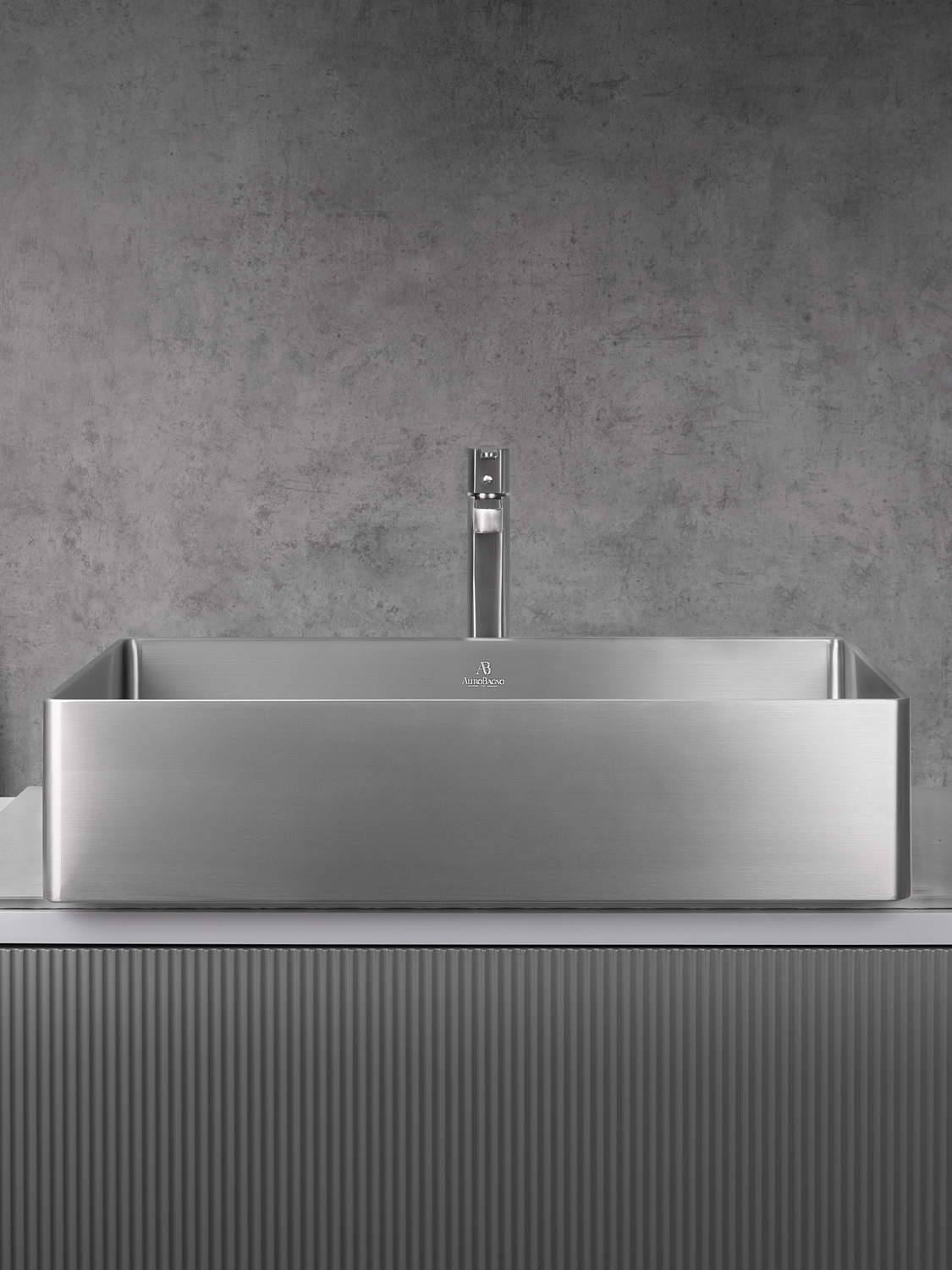 Раковина AltroBagno Solido 001022 MtGr из нержавеющей стали