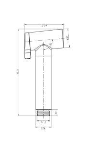 Гигиеническая лейка AltroBagno Modern 060210 MW