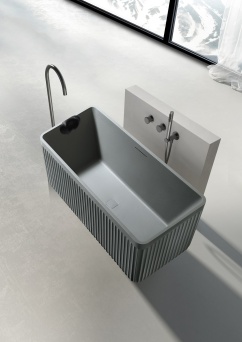 Ванна из искусственного камня AltroBagno Cinzia 090109 Cement Grey