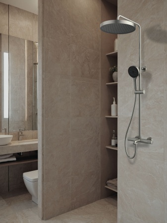 Душевая система с термостатом AltroBagno Bilancia 030427 Ni