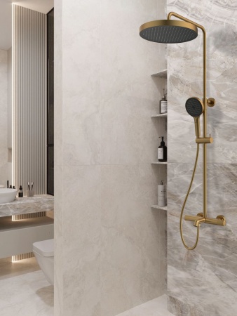 Душевая система с термостатом AltroBagno Bilancia 030429 BG