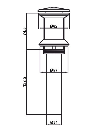 Донный клапан AltroBagno PU 070210A BG