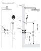 Душевая система с термостатом AltroBagno Bilancia 040416 MB