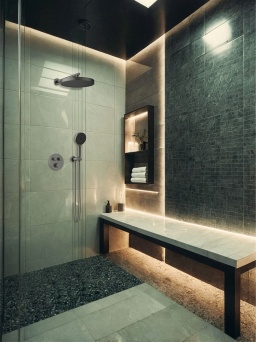 Душевая система с термостатом AltroBagno Bilancia 040413 GM