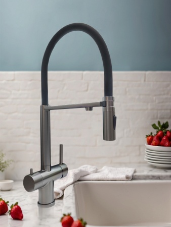 Смеситель для кухни с гибким изливом AltroBagno Flusso 050203 GM