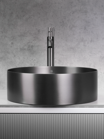 Раковина AltroBagno Luna 001002 MtGr из нержавеющей стали