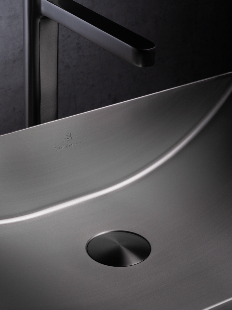 Раковина AltroBagno Futuro 001014 MtGr из нержавеющей стали