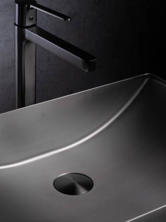 Раковина AltroBagno Futuro 001014 MtGr из нержавеющей стали