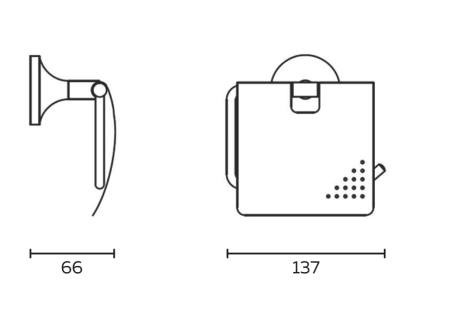 Держатель для туалетной бумаги AltroBagno Corposo 080911 Gl