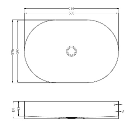Раковина AltroBagno Eterno 001026 MtGr из нержавеющей стали